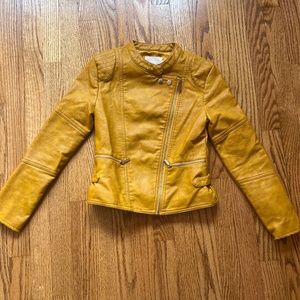 Habitual mustard yellow “leather” jacket
